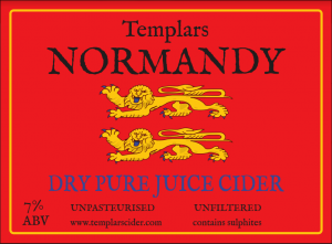 Templar's Choice - Normandy Dry - 7% - 35 Pint bag in box