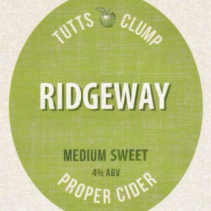 Tutts Clump Cider - Ridgeway - 4% - 35 pint bag in Box
